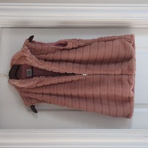 Blush Pink Faux Fur Vest
